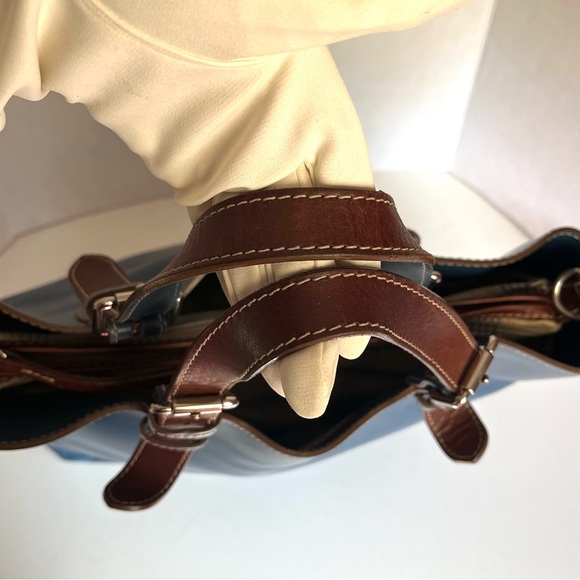 Nardelli Blue Leather Tote Bag - Picture 11 of 15